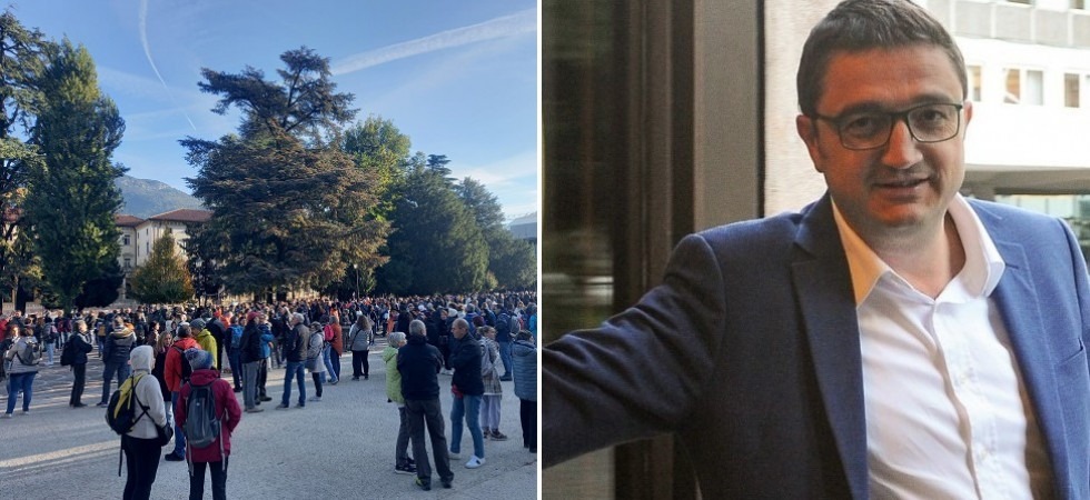 I no-Green pass incontrano Fugatti in Provincia: “Noi entrati senza certificazione